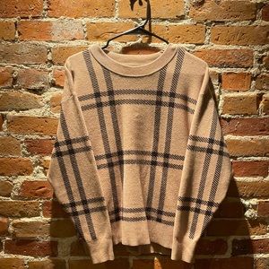 Plaid sweater